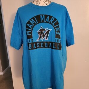Genuine Merchandise Miami Marlins Blue Tee